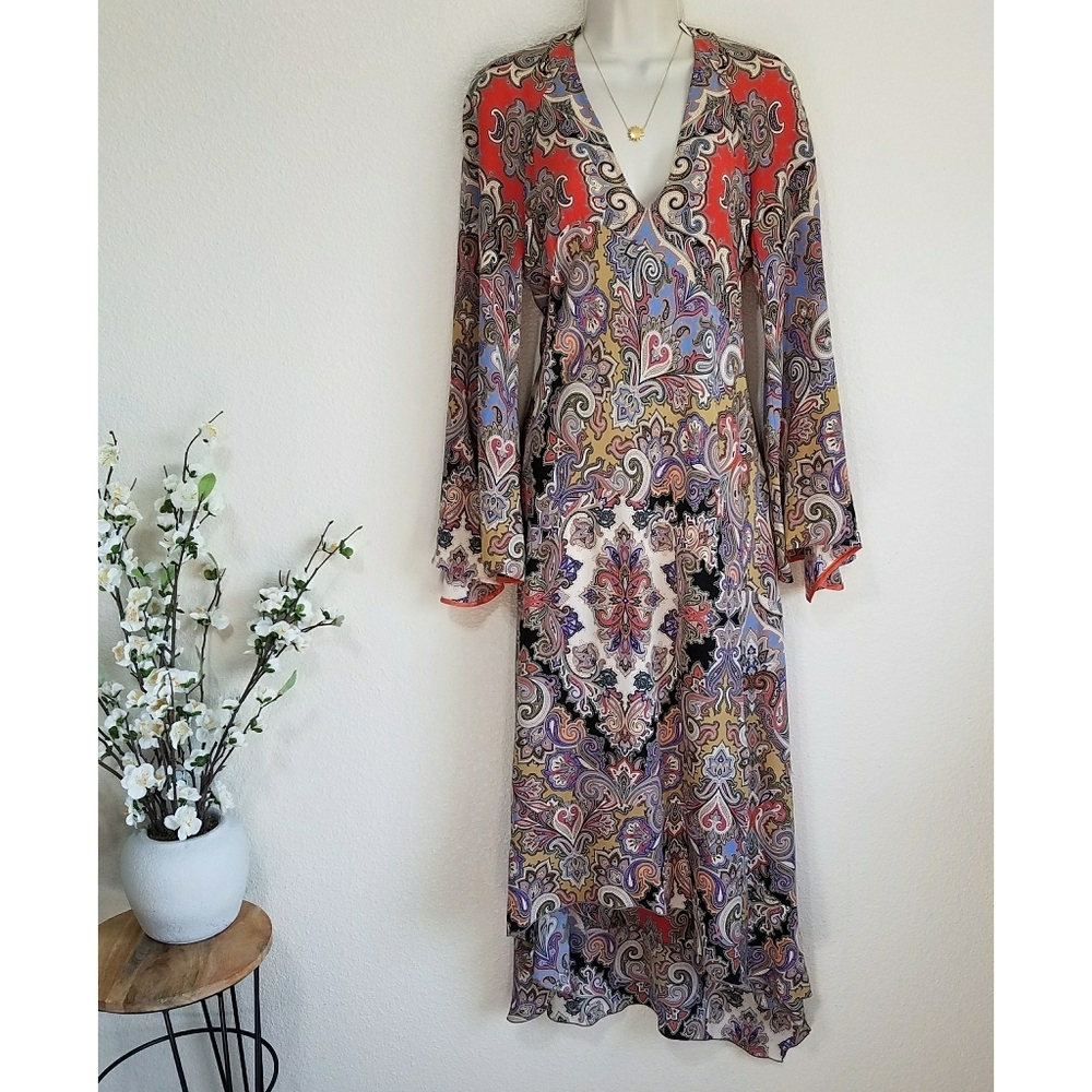 ETRO Silk Paisley Midi Dress